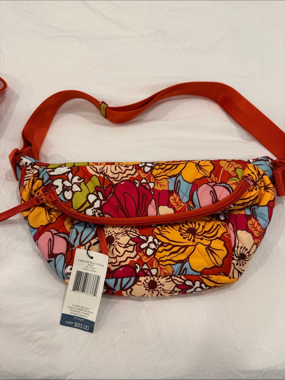 Floral Quilted Crossbody Belt Bag - Multicolor
